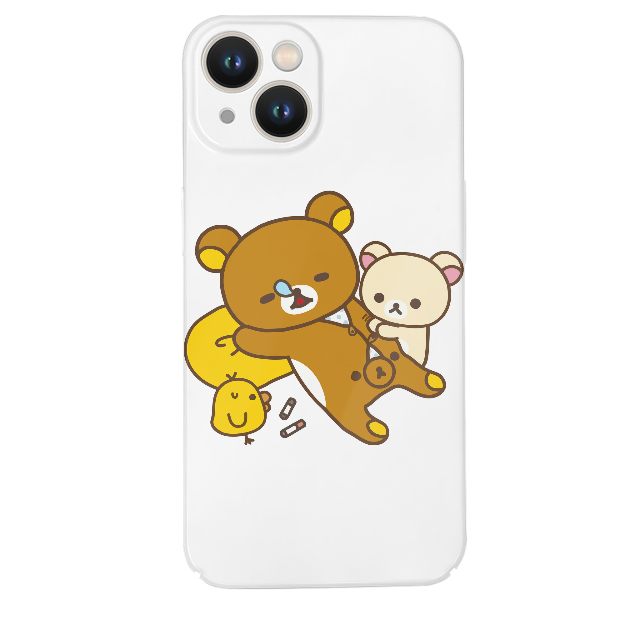 （画像用） リラックマ リラックマ キイロイトリ Rilakkuma Korilakkuma Kiiroitori 【iPhone 14シリーズ対応】ハードケース